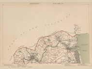 Haverill, Merrimac, Amesbury, & Newburyport Area, Massachusetts 1891 Old Town Map Reprint - Walker State Atlas Plate 01