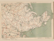 Middletown, Ipswich, Gloucester, & Rockport Area, Massachusetts 1891 Old Town Map Reprint - Walker State Atlas Plate 02