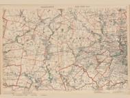 Maynard, Weston, Newton, Lexington, & Cambrigde Area, Massachusetts 1891 Old Town Map Reprint - Walker State Atlas Plate 04