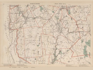 Attleboro, Rehoboth, Taunton, & Berkley Area, Massachusetts 1891 Old Town Map Reprint - Walker State Atlas Plate 14