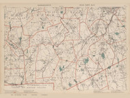 Bellingham, Norfolk, Nortwood, & Foxborough Area, Massachusetts 1891 Old Town Map Reprint - Walker State Atlas Plate 15