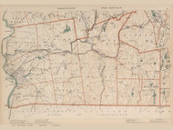 Springfield, Hampden, Palmer, & Brimfield Area, Massachusetts 1891 Old Town Map Reprint - Walker State Atlas Plate 21