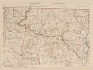 Florida, Charlemont, Colrain, & Shelburne Area, Massachusetts 1891 Old Town Map Reprint - Walker State Atlas Plate 24