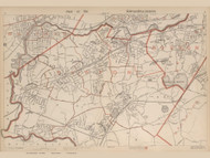 Boston Metro Area - Newton, Massachusetts 1891 Old Town Map Reprint - Walker State Atlas