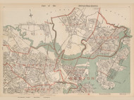 Boston Metro Area - Somerville & Chelsea, Massachusetts 1891 Old Town Map Reprint - Walker State Atlas