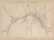 City of Fitchburg, Massachusetts 1891 Old Town Map Reprint - Walker State Atlas