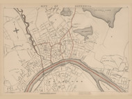 City of Haverhill, Massachusetts 1891 Old Town Map Reprint - Walker State Atlas