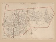 City of Malden, Massachusetts 1891 Old Town Map Reprint - Walker State Atlas