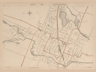 City of Pittsfield, Massachusetts 1891 Old Town Map Reprint - Walker State Atlas