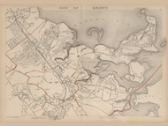 City of Quincy, Massachusetts 1891 Old Town Map Reprint - Walker State Atlas