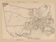City of Salem, Massachusetts 1891 Old Town Map Reprint - Walker State Atlas