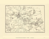 Rindge, New Hampshire 1877 Old Town Map Reprint - Cheshire Co.