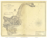 York River Harbor 1854 C - Old Map Nautical Chart AC Harbors 1 328 - Maine