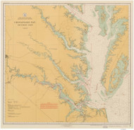 Chesapeake Bay Southern Part 1916 - Old Map Nautical Chart AC Harbors 78 - Chesapeake Bay