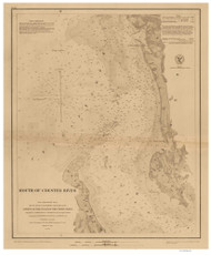 Mouth of Chester River 1849 - Old Map Nautical Chart AC Harbors 383 - Chesapeake Bay