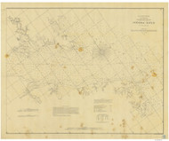 Potomac River from the Entrance to Piney Point 1862 - Old Map Nautical Chart AC Harbors 388 - Chesapeake Bay