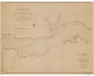 Potomac River from Piney Point to Lower Cedar Point 1862a - Old Map Nautical Chart AC Harbors 389 - Chesapeake Bay