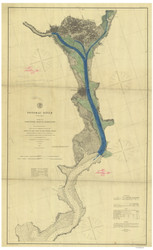 Potomac River from Indian Head to Georgetown 1862 - Old Map Nautical Chart AC Harbors 391 - Chesapeake Bay
