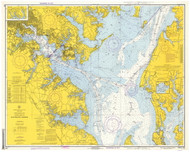 Approaches to Baltimore Harbor 1974 - Old Map Nautical Chart AC Harbors 549 - Chesapeake Bay