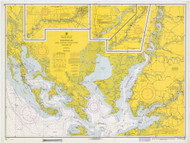 Honga, Nanticoke, Wicomico Rivers and Fishing Bay 1967 - Old Map Nautical Chart AC Harbors 554 - Chesapeake Bay