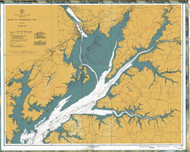 Head of Chesapeake Bay 1941 - Old Map Nautical Chart AC Harbors 572 - Chesapeake Bay