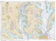 Chesapeake  Bay 2014 - Old Map Nautical Chart AC Harbors 12280 - Chesapeake Bay
