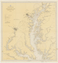 Chesapeake Bay Northern Part 1931 - Old Map Nautical Chart AC Harbors 77 - Chesapeake Bay