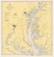 Chesapeake Bay Northern Part 1945 - Old Map Nautical Chart AC Harbors 77 - Chesapeake Bay
