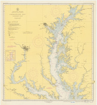 Chesapeake Bay Northern Part 1950 - Old Map Nautical Chart AC Harbors 77 - Chesapeake Bay