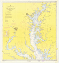 Chesapeake Bay Northern Part 1960 - Old Map Nautical Chart AC Harbors 77 - Chesapeake Bay