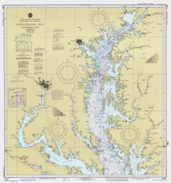 Chesapeake Bay Northern Part 1980 - Old Map Nautical Chart AC Harbors 77 - Chesapeake Bay