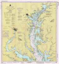 Chesapeake Bay Northern Part 1990 - Old Map Nautical Chart AC Harbors 77 - Chesapeake Bay