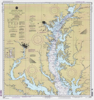 Chesapeake Bay Northern Part 1994 - Old Map Nautical Chart AC Harbors 77 - Chesapeake Bay