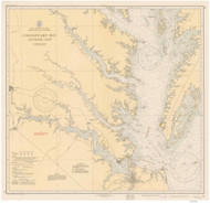 Chesapeake Bay Southern Part 1935 - Old Map Nautical Chart AC Harbors 78 - Chesapeake Bay