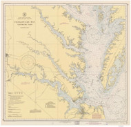 Chesapeake Bay Southern Part 1945 - Old Map Nautical Chart AC Harbors 78 - Chesapeake Bay