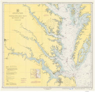 Chesapeake Bay Southern Part 1950 - Old Map Nautical Chart AC Harbors 78 - Chesapeake Bay