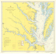 Chesapeake Bay Southern Part 1956 - Old Map Nautical Chart AC Harbors 78 - Chesapeake Bay