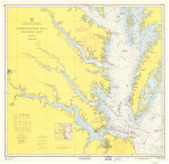 Chesapeake Bay Southern Part 1960 - Old Map Nautical Chart AC Harbors 78 - Chesapeake Bay