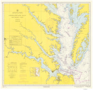 Chesapeake Bay Southern Part 1965 - Old Map Nautical Chart AC Harbors 78 - Chesapeake Bay