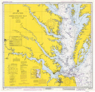 Chesapeake Bay Southern Part 1971 - Old Map Nautical Chart AC Harbors 78 - Chesapeake Bay