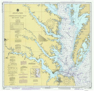 Chesapeake Bay Southern Part 1981 - Old Map Nautical Chart AC Harbors 78 - Chesapeake Bay