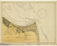 Cape Henlopen and the Delaware Breakwater 1927 - Old Map Nautical Chart AC Harbors 379 - Chesapeake Bay