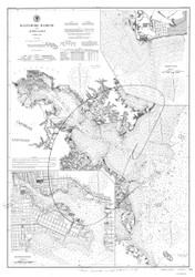 Baltimore Harbor and Approaches 1895b - Old Map Nautical Chart AC Harbors 384 - Chesapeake Bay