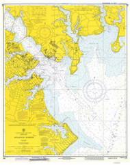 Annapolis River 1973 - Old Map Nautical Chart AC Harbors 385 - Chesapeake Bay