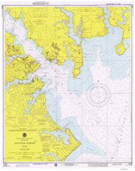 Annapolis River 1975 - Old Map Nautical Chart AC Harbors 385 - Chesapeake Bay