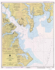 Annapolis River 1980 - Old Map Nautical Chart AC Harbors 385 - Chesapeake Bay