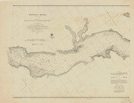 Potomac River from Piney Point to Lower Cedar Point 1862c - Old Map Nautical Chart AC Harbors 389 - Chesapeake Bay
