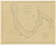 Potomac Point from Lower Cedar Point to Indian Head 1862 - Old Map Nautical Chart AC Harbors 390 - Chesapeake Bay