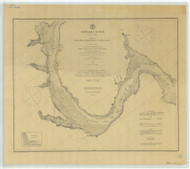 Potomac Point from Lower Cedar Point to Indian Head 1882b - Old Map Nautical Chart AC Harbors 390 - Chesapeake Bay