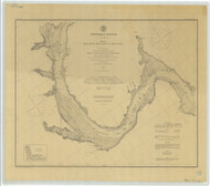 Potomac Point from Lower Cedar Point to Indian Head 1884 - Old Map Nautical Chart AC Harbors 390 - Chesapeake Bay
